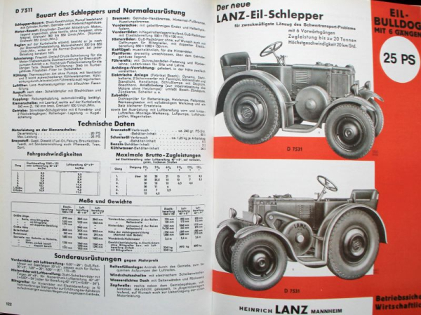 Haefner "Lanz Bulldog Prospekte" Lanz-History 1990 (9625)